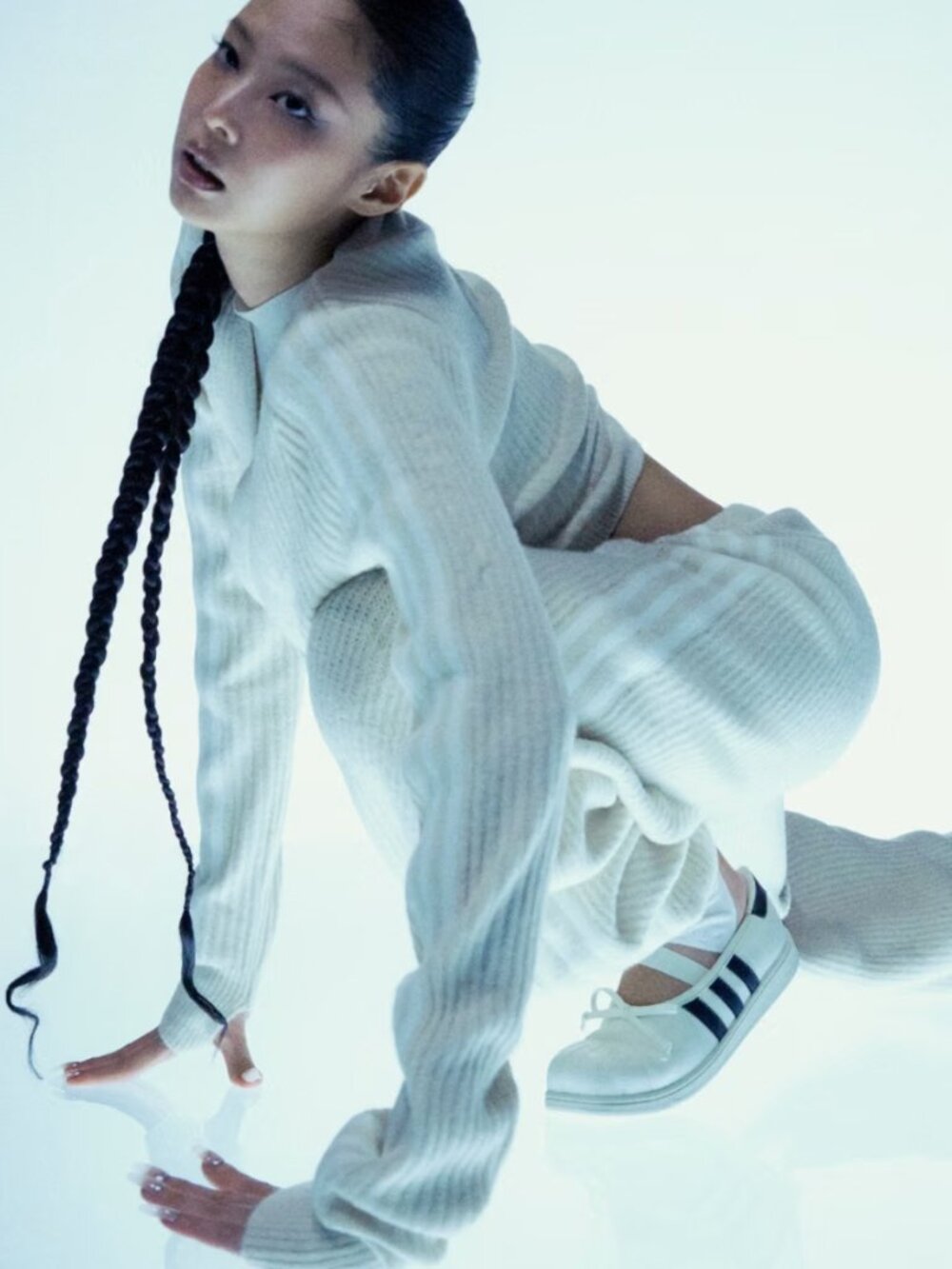 BRAND NEW ADIDAS ORIGINALS BY JENNIE SUPERSTAR SQ BALLET SHOES